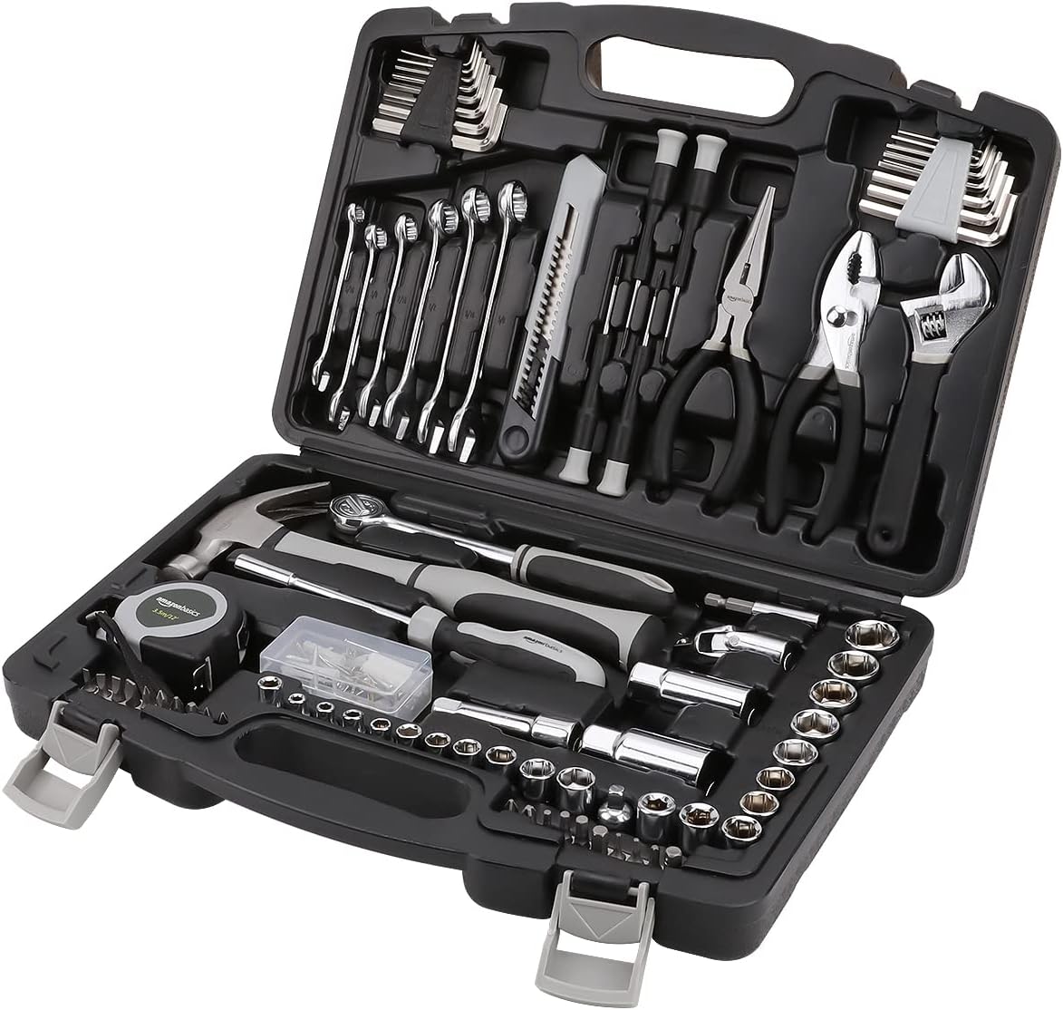 131-Piece General Household Home Repair and Mechanic's Hand Tool Kit Set